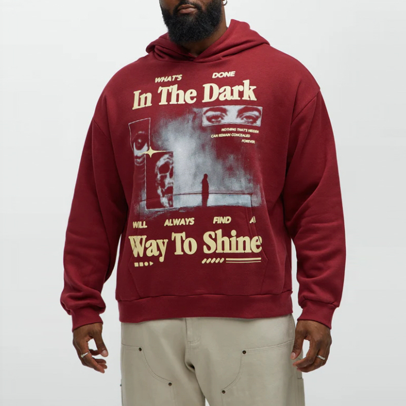 for men oversized print hoodie clothes hoodies hommes